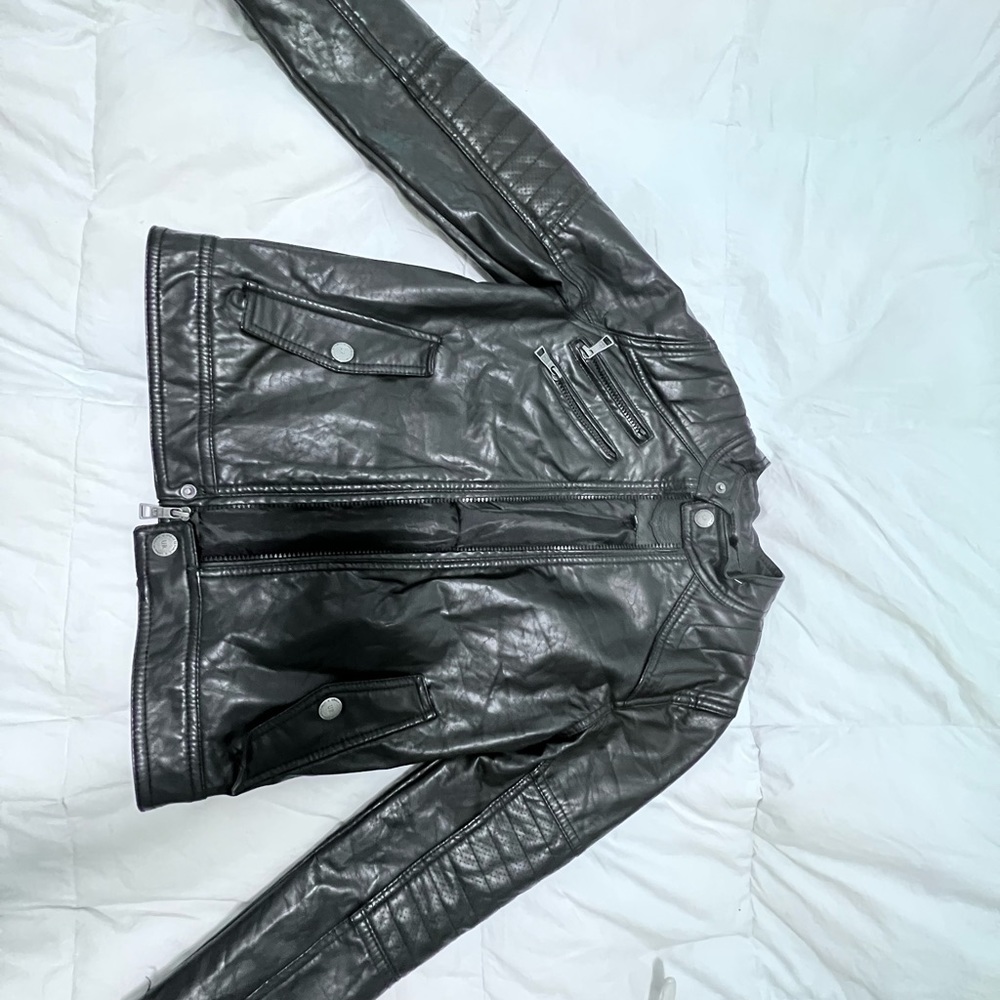 Faux leather jacket